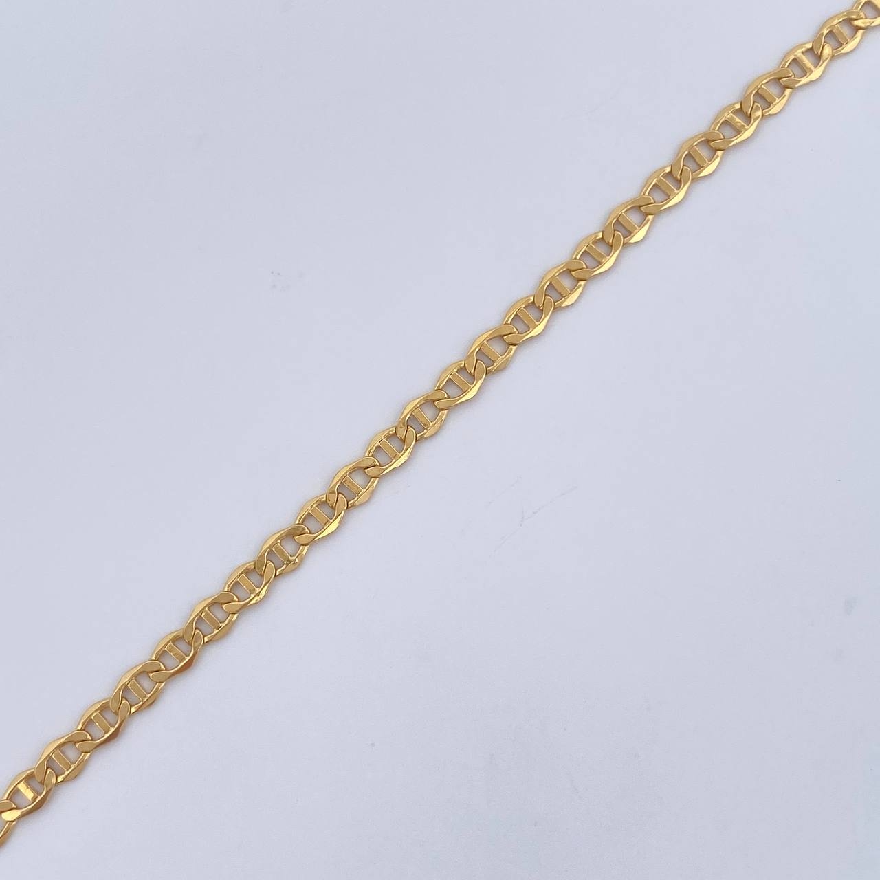 Flat Mariner Bracelet 1.3gr / 20cm / +3 18K Gold &