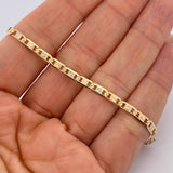 Pulso Escalera Plana 2.9gr / 15.5cm / +3 Oro 18K &