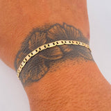 Pulso Escalera Plana 2.9gr / 15.5cm / +3 Oro 18K &