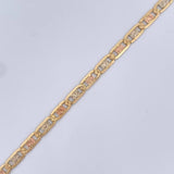 Pulso Escalera Plana 2.9gr / 15.5cm / +3 Oro 18K &