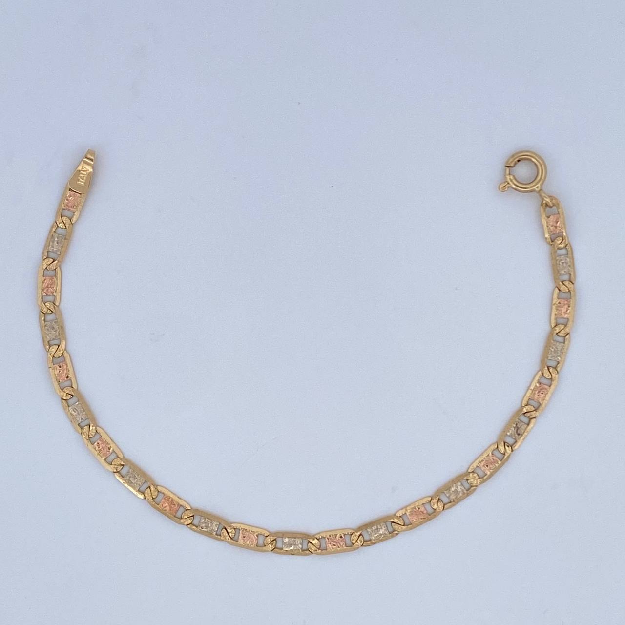 Pulso Escalera Plana 2.9gr / 15.5cm / +3 Oro 18K &