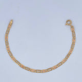 Pulso Escalera Plana 2.9gr / 15.5cm / +3 Oro 18K &