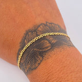 Flat Mariner Bracelet 1.3gr / 20cm / +3 18K Gold &