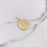 Pendant Virgen Del Carmen 1.95gr / 3.1cm / 18K Yellow Gold Stamped #