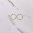 Candongas Aro Rayado 0.95gr / 1.9cm / Diamantada Oro Amarillo 18K #