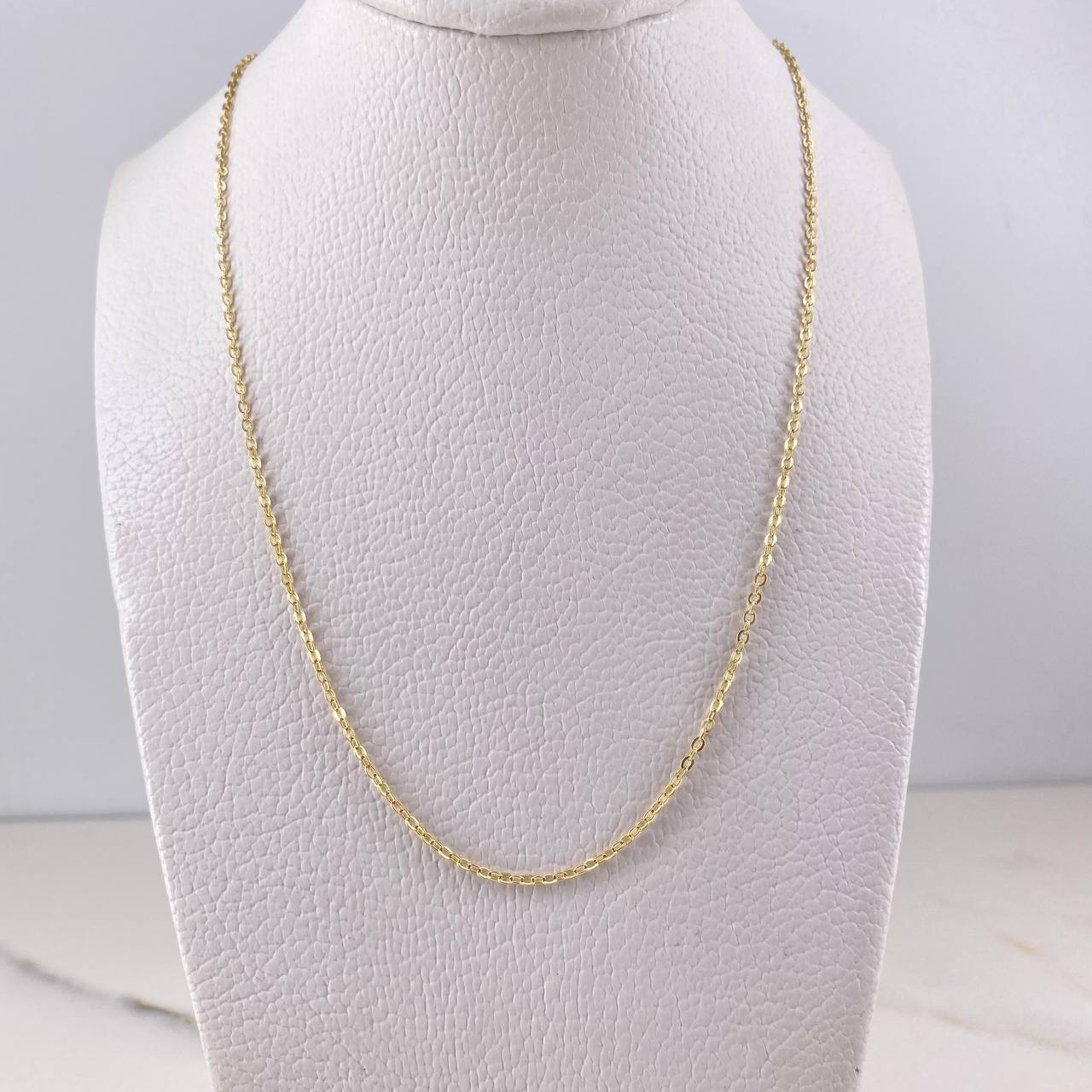 Cadena Aro Seguido 2gr / 40cm / 1.2mm Oro Amarillo 18K #