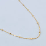 Cadena Morse Bolas 1.95gr / 17 3/4 in / Oro Amarillo +3 18K $
