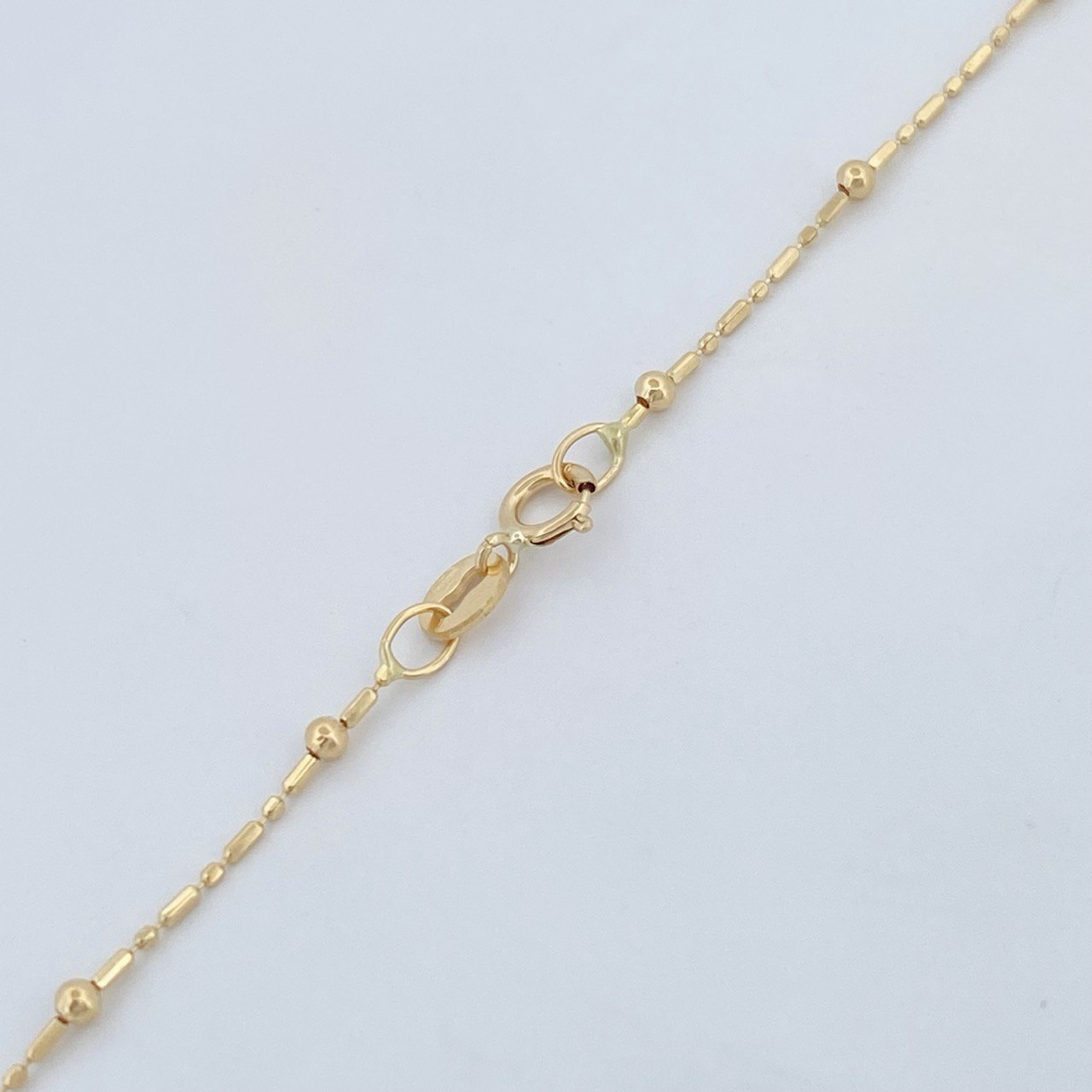 Cadena Morse Bolas 1.95gr / 17 3/4 in / Oro Amarillo +3 18K $