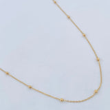 Classic Link Chain Beads 1.15gr / 18in / 18K Gold +3 $