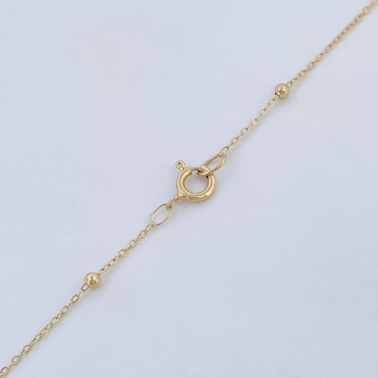 Classic Link Chain Beads 1.15gr / 18in / 18K Gold +3 $