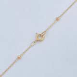 Classic Link Chain Beads 1.15gr / 18in / 18K Gold +3 $