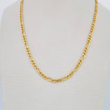 Cadena Figaro 6gr / 21 3/4 in / Oro Amarillo +1 18K $