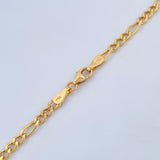 Cadena Figaro 6gr / 21 3/4 in / Oro Amarillo +1 18K $