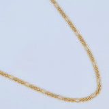 Cadena Figaro 6gr / 21 3/4 in / Oro Amarillo +1 18K $