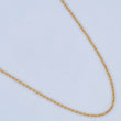 Rope Chain 1.55gr / 17 3/4 in / 18K Gold +3 $