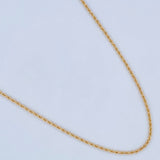 Rope Chain 1.55gr / 17 3/4 in / 18K Gold +3 $