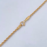 Rope Chain 1.55gr / 17 3/4 in / 18K Gold +3 $