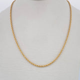 Rope Chain 1.55gr / 17 3/4 in / 18K Gold +3 $