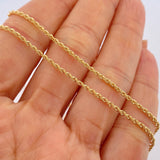 Rope Chain 0.75gr / 15 3/4 in / 18K Gold +3 $