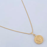 Military Chain Set /1.55gr/45cm/0.6mm + Pendant Pendant /0.45gr/1.5cm Stamped 18K Gold (Offer) &