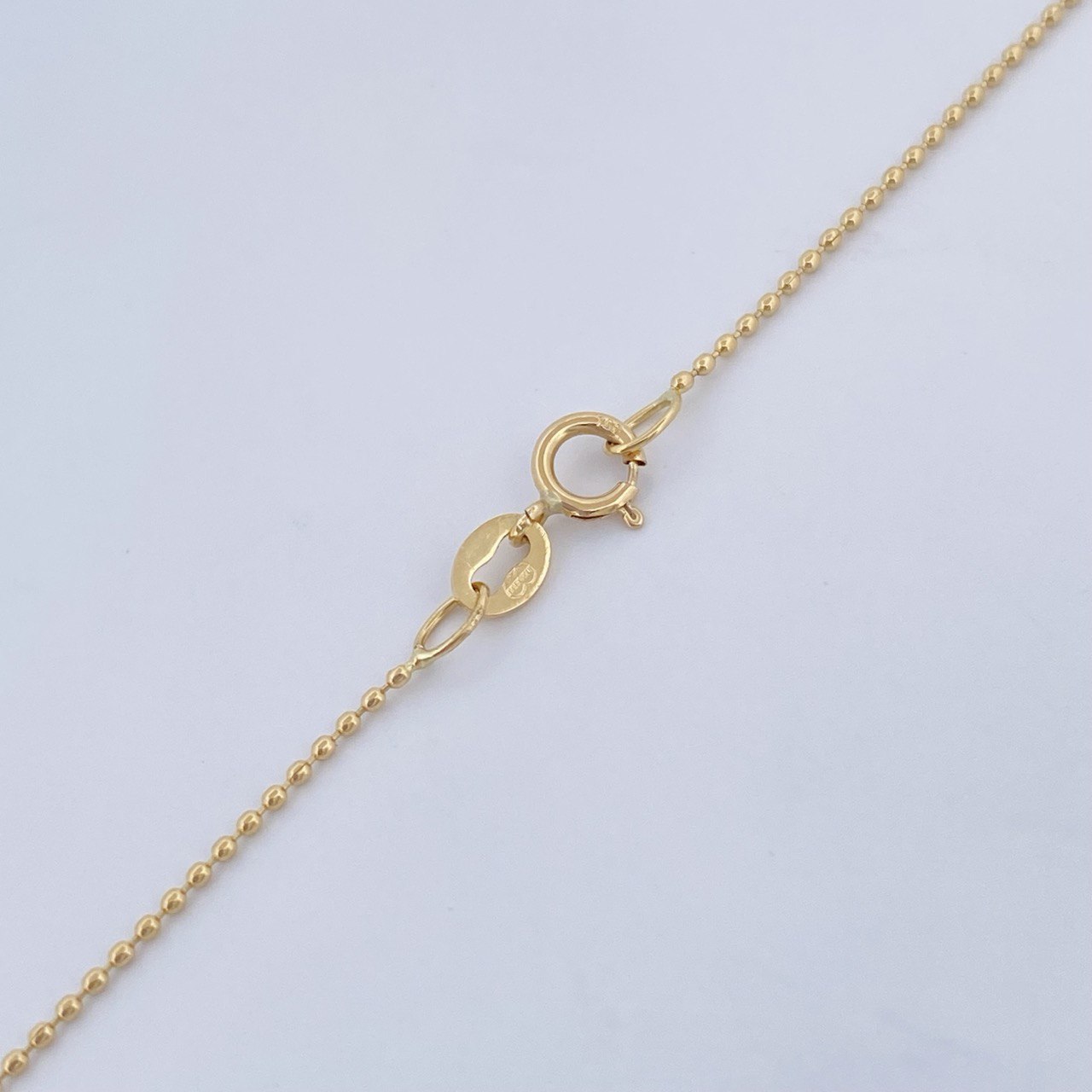 Military Chain Set /1.55gr/45cm/0.6mm + Pendant Pendant /0.45gr/1.5cm Stamped 18K Gold (Offer) &