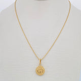 Military Chain Set /1.55gr/45cm/0.6mm + Pendant Pendant /0.45gr/1.5cm Stamped 18K Gold (Offer) &