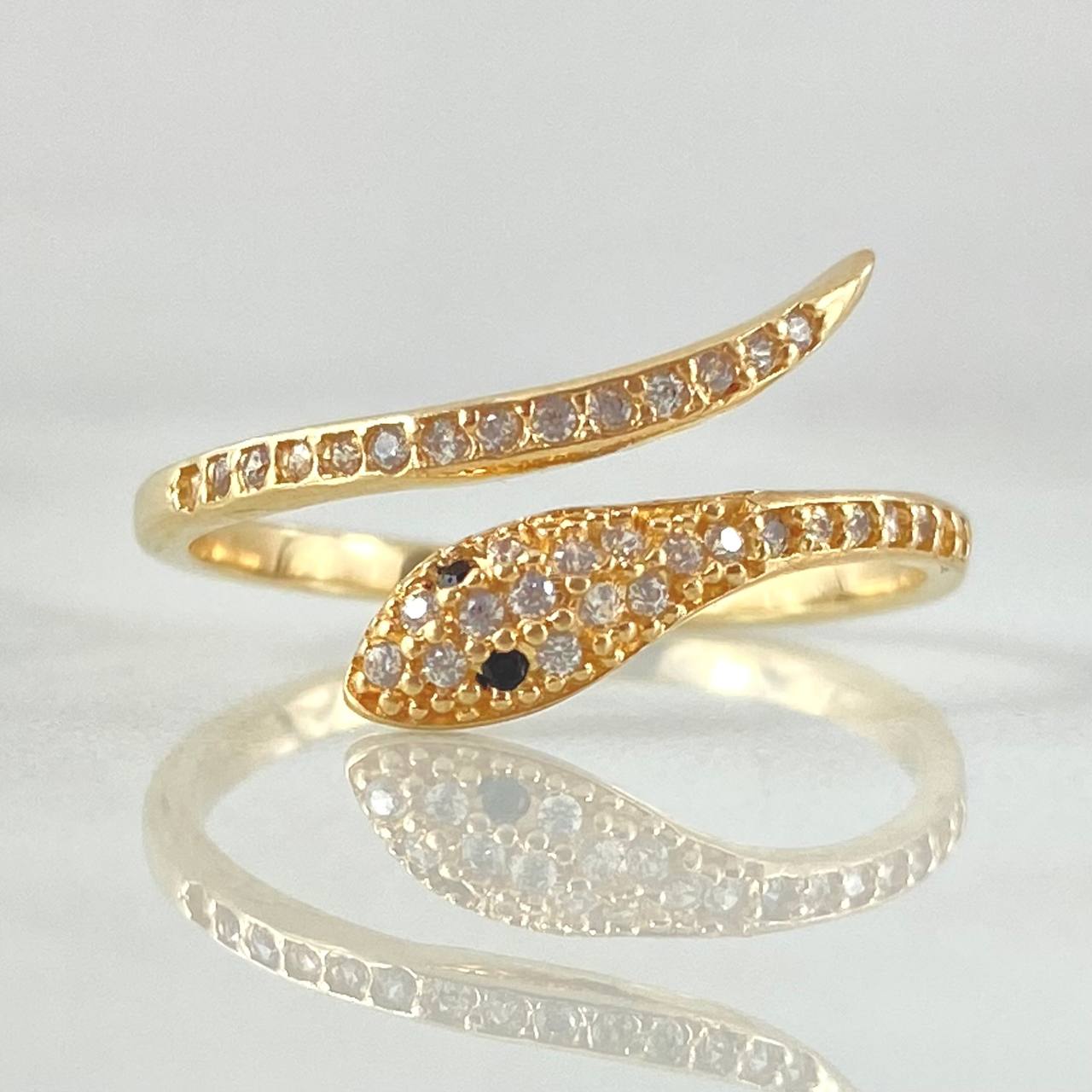 Anillo Serpiente 2.1gr / T8 / Oro 18K *