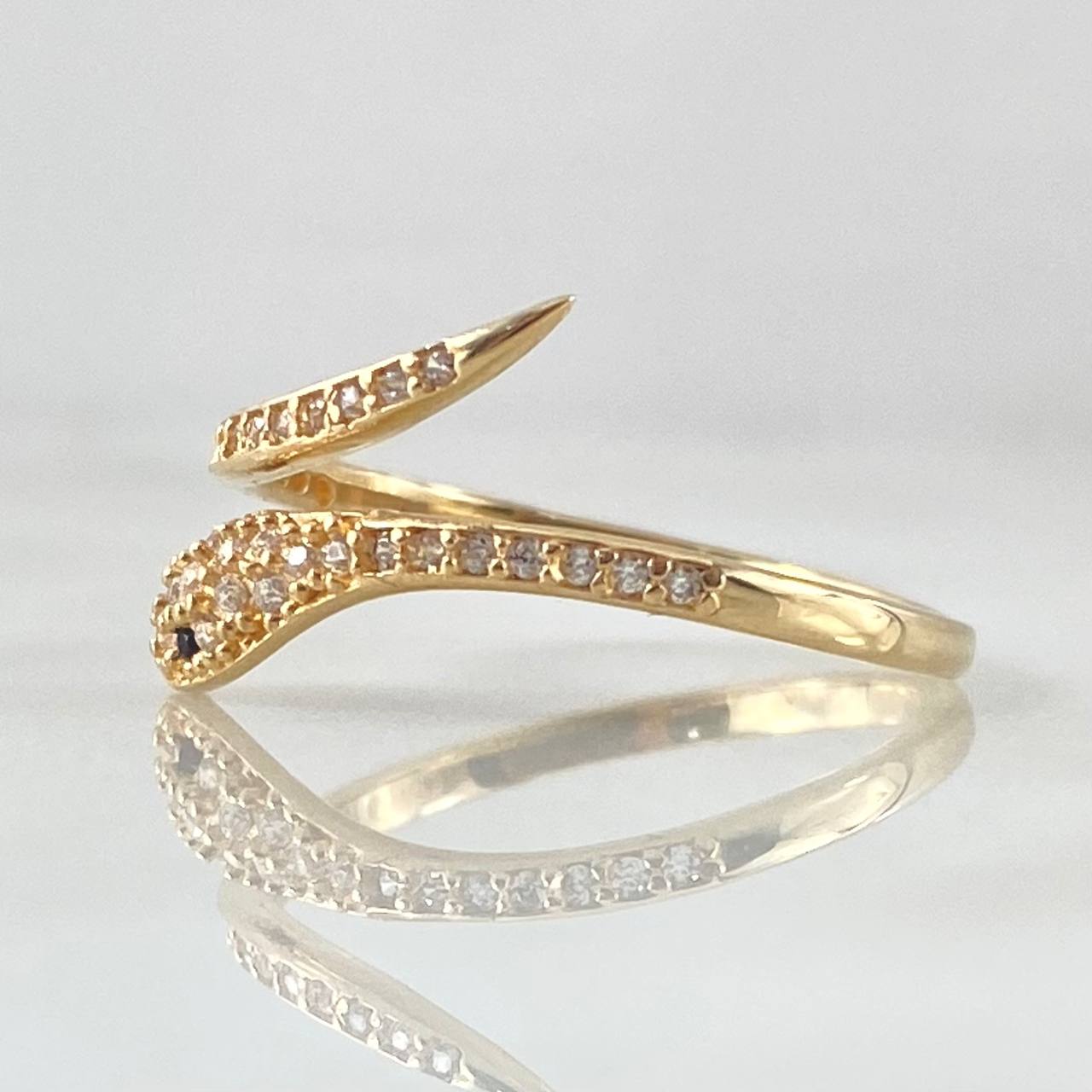 Anillo Serpiente 2.1gr / T8 / Oro 18K *