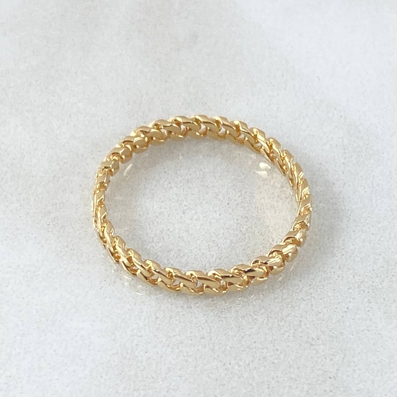 Cuban Ring 1.65gr / Size 8 / 18K Gold