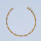 Figaro Bracelet 2.6gr / 7.9in / +1 18K Gold &