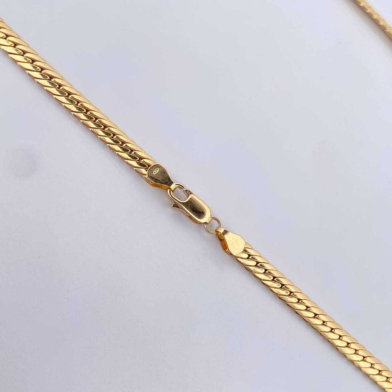 Cadena Serpiente Plana 15.85gr / 60.2cm / 4.5mm Oro Rosa +4 18K &