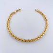 Rope Bracelet 4.3gr / 20.8cm / 3.8mm Yellow Gold +3 18K &