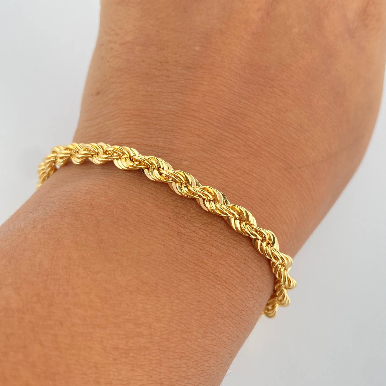 Rope Bracelet 5.8gr / 21.1cm / 4.7mm Yellow Gold +3 18K &