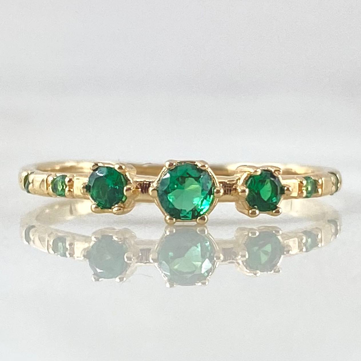 Anillo Triple Orion 1.35gr / T7 / Oro 18K
