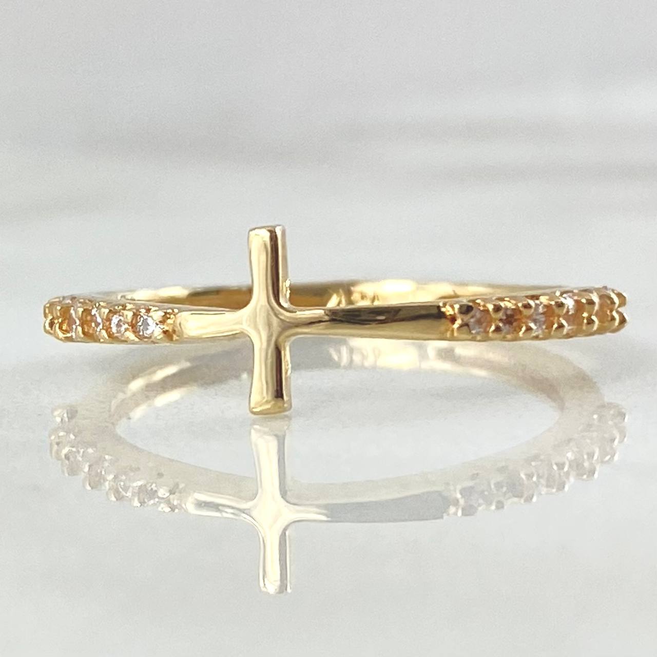 Cross Ring 1.7gr / Size 7 / 18K Gold