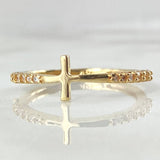 Cross Ring 1.7gr / Size 6 1/4 / 18K Gold