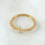 Cross Ring 1.7gr / Size 6 1/4 / 18K Gold