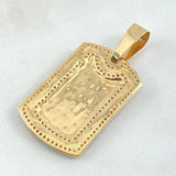 Dije Placa Signo Pesos  7.1gr / 4.5cm / Oro 18K