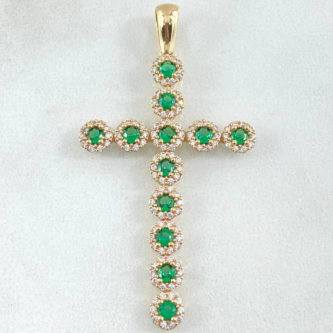 Dije Cruz Tupida 3.8gr / 5cm / Oro 18K