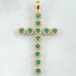 Dije Cruz Tupida 3.8gr / 5cm / Oro 18K