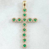 Dije Cruz Tupida 3.8gr / 5cm / Oro 18K