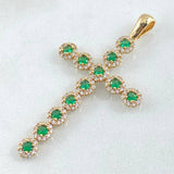 Dije Cruz Tupida 3.8gr / 5cm / Oro 18K