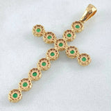 Dije Cruz Tupida 3.8gr / 5cm / Oro 18K