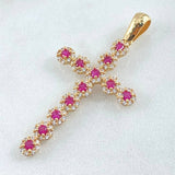 Dije Cruz Tupida 3.05gr / 4.2cm / Oro 18K