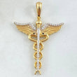 Pendant Snake Caduceus 5.55gr / 4.4cm (1.7in) / 18K Gold