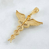 Dije Caduceo Serpiente 5.45gr / 1 3/4 in / Oro Amarillo 18K