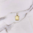 Pendant Parchment Plate 0.55gr / 2.2cm - 1.2*1.4cm / 18K Yellow Gold &