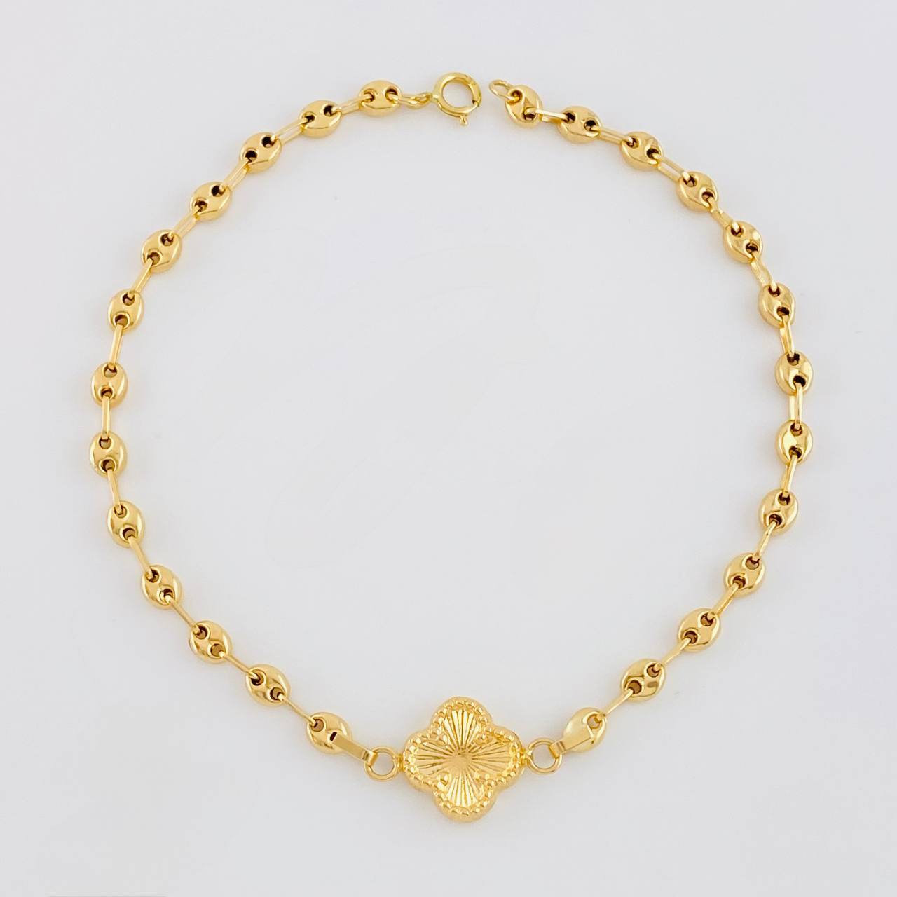 Pulso GC Trebol 2.5g / 7 1/2 in / 3.1mm Oro Amarillo 18K