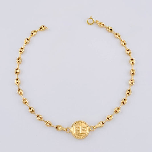 Pulso GC Circulo Fe 2.3g / 7 in / 3.1mm Oro Amarillo 18K
