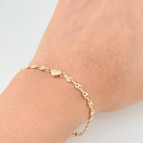Pulso GC Corazon 2.5g / 7 1/4 in / 3.1mm Oro Amarillo 18K